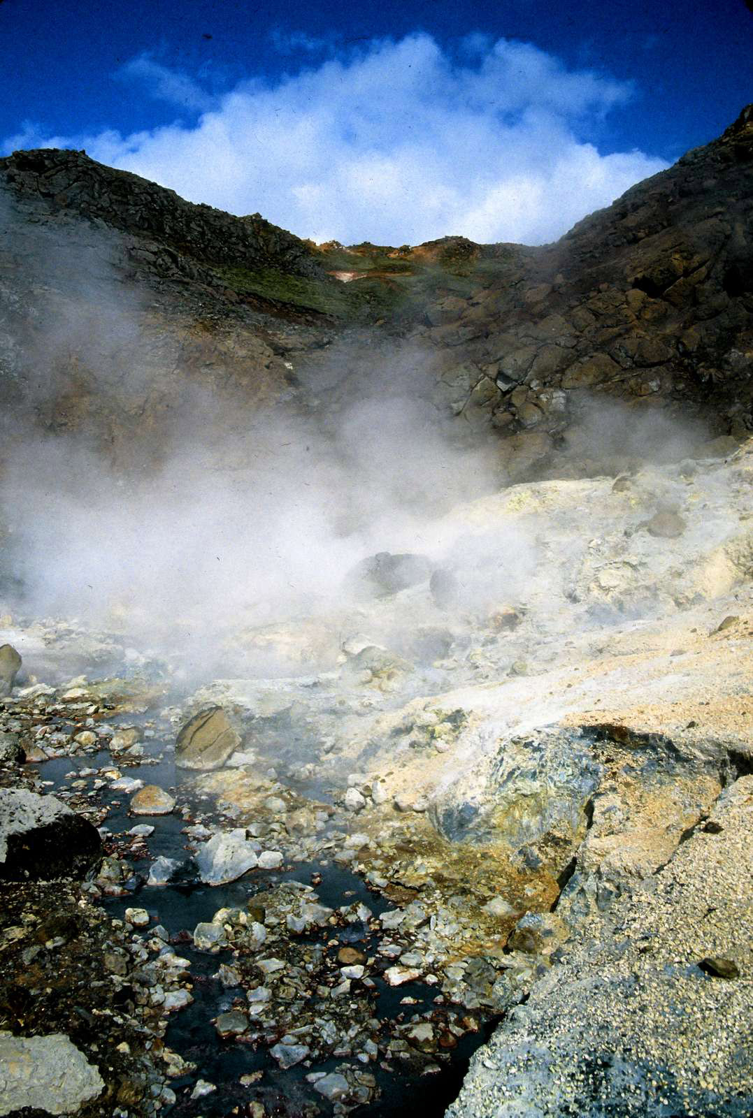 a steamy, sulfury landscape near Reykjavik